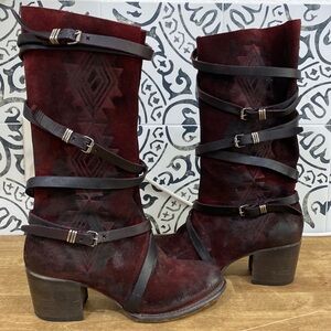 Freebird by Steven “Colin” Burgundy Red Wine Suede Boots